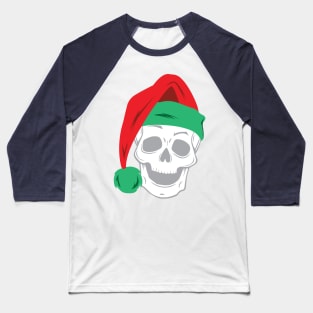Santa Skull Baseball T-Shirt